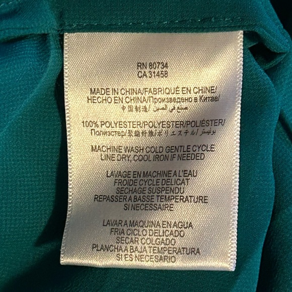 BCBG Emerald Sheer Blouse Women’s Size XS - Picture 3 of 4